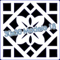 - Stencil 30x30cm Modelo 018 -